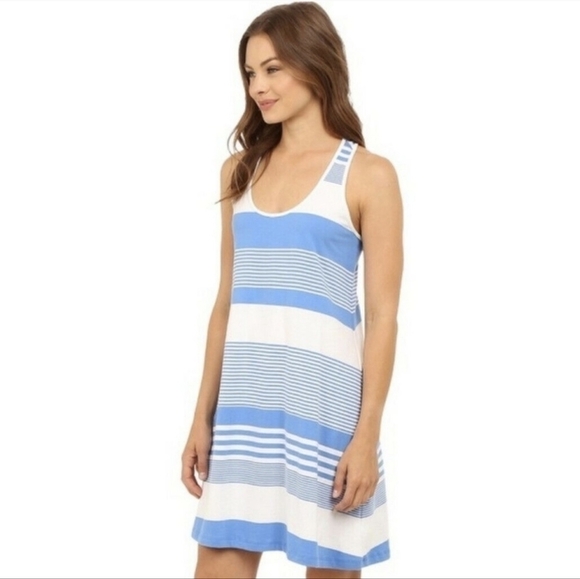 Lilly Pulitzer Blue White Striped Every Back Shirt Dress - Picture 2 of 13